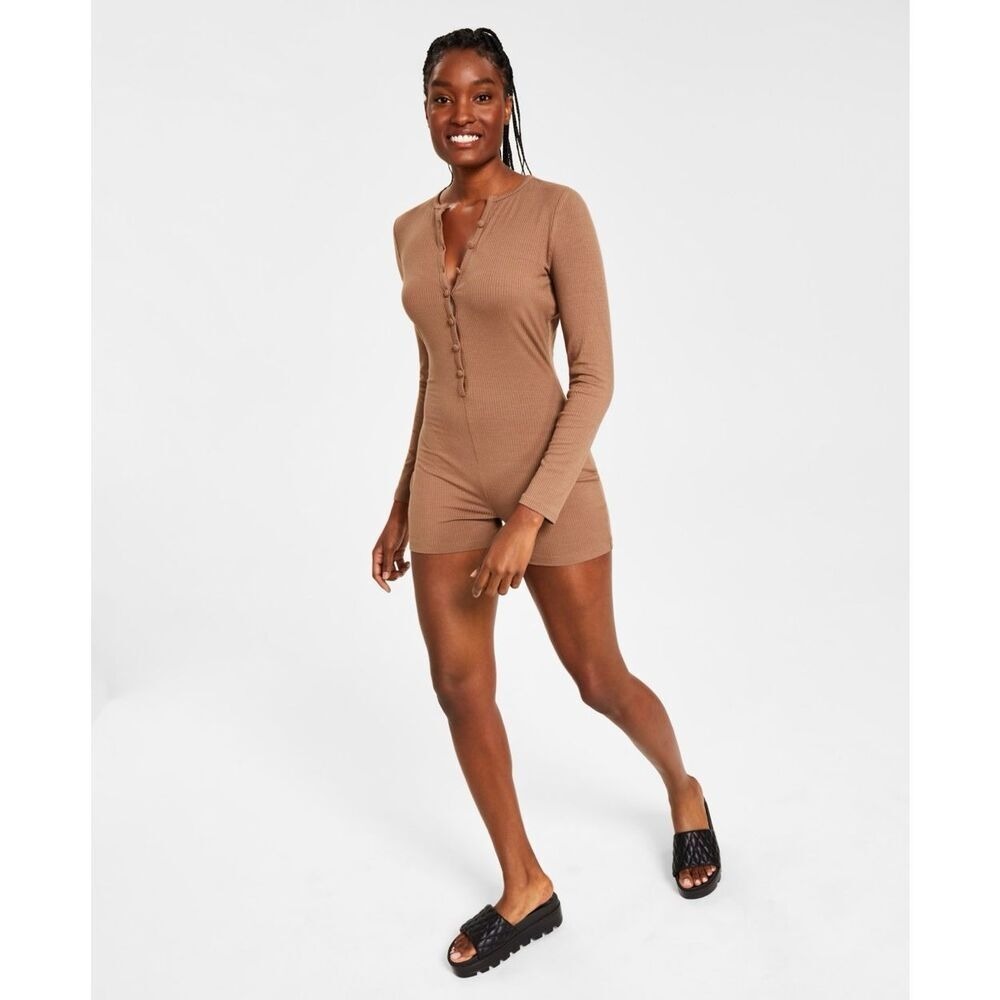 Jenni Style Not Size Women's‎  Plus Size 2x Solid Romper